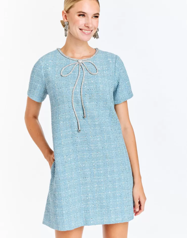 Ainslee Mini Dress In Metallic Tweed>MESTIZA Best Sale