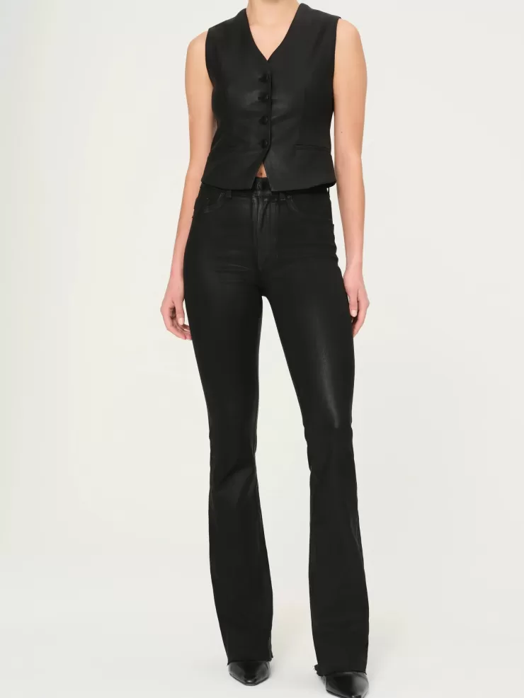 Bridget Cropped Coated Denim In >DL 1961 Cheap