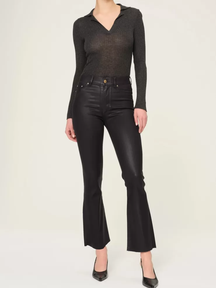 Bridget Cropped Coated Denim In >DL 1961 Cheap