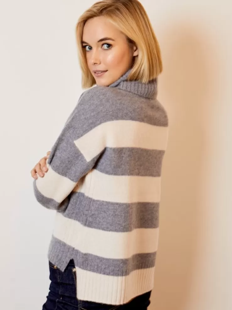 Color Block Turtleneck In >DESIGN HISTORY New