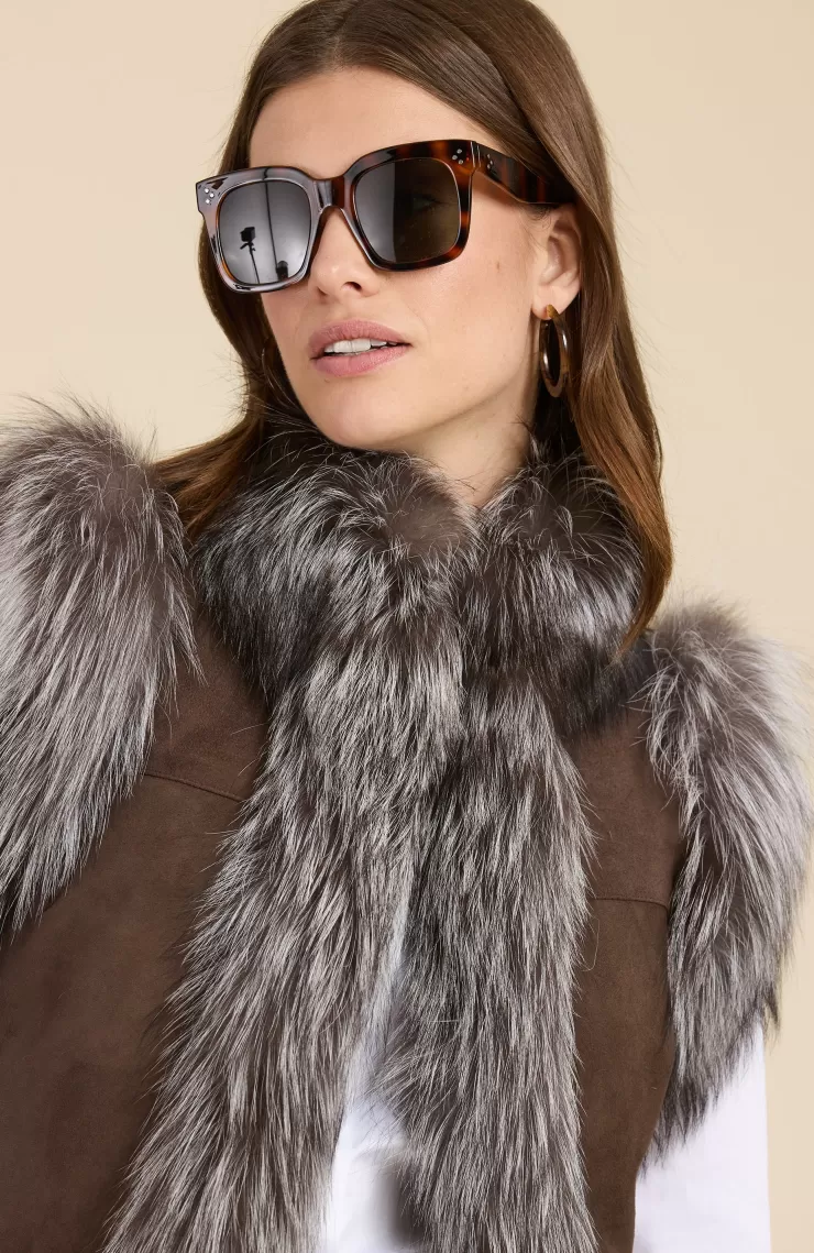 Fur Suede Vest In >TYLER BOE Sale