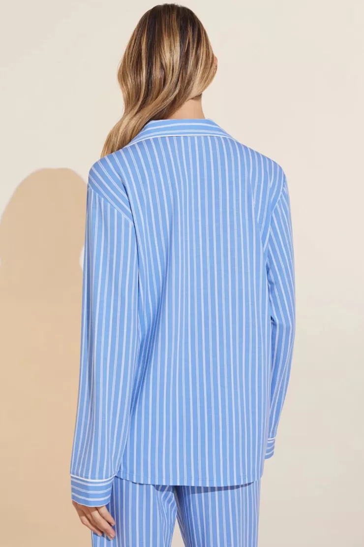 Gisele Modal Long PJ Set In Nordic Stripes Vista >EBERJEY Cheap