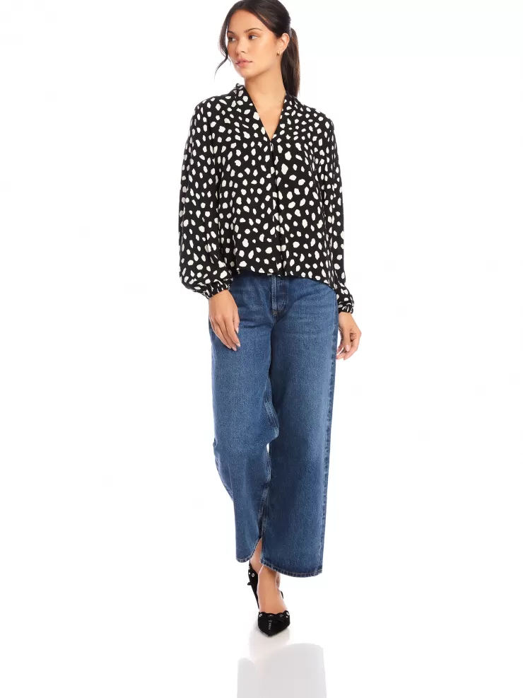 Kieran Blouson Sleeve Blouse In Print>FIFTEEN TWENTY Fashion