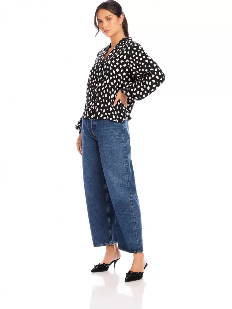 Kieran Blouson Sleeve Blouse In Print>FIFTEEN TWENTY Fashion