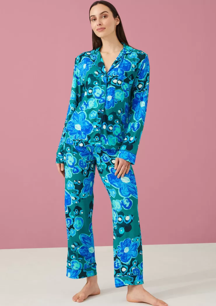 The Sofia PJ Set In Floral Jade Pond>ALIVIA Sale